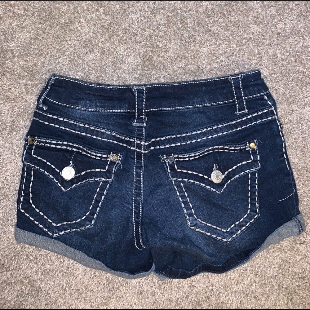 Knox Rose Midi Jean Power Stretch Shorts size 2 - Picture 10 of 12
